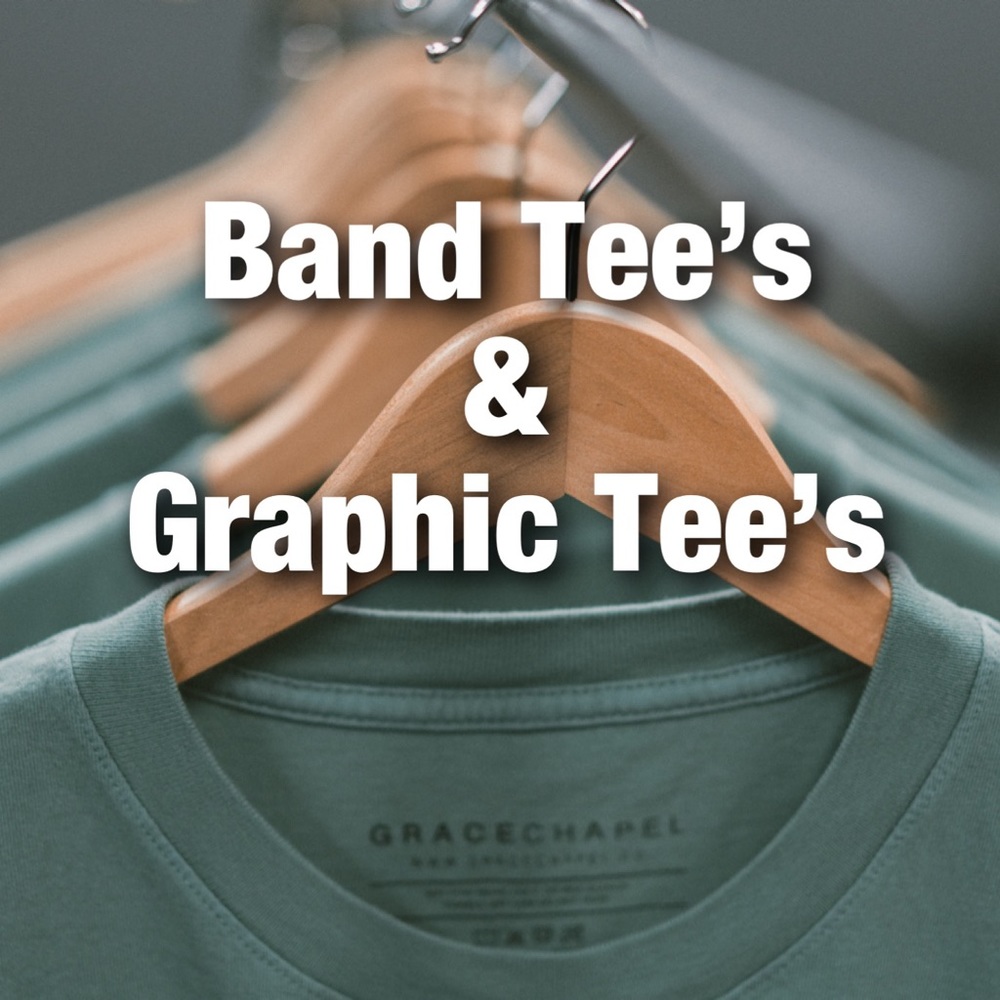 Various Band & Graphic Tee’s